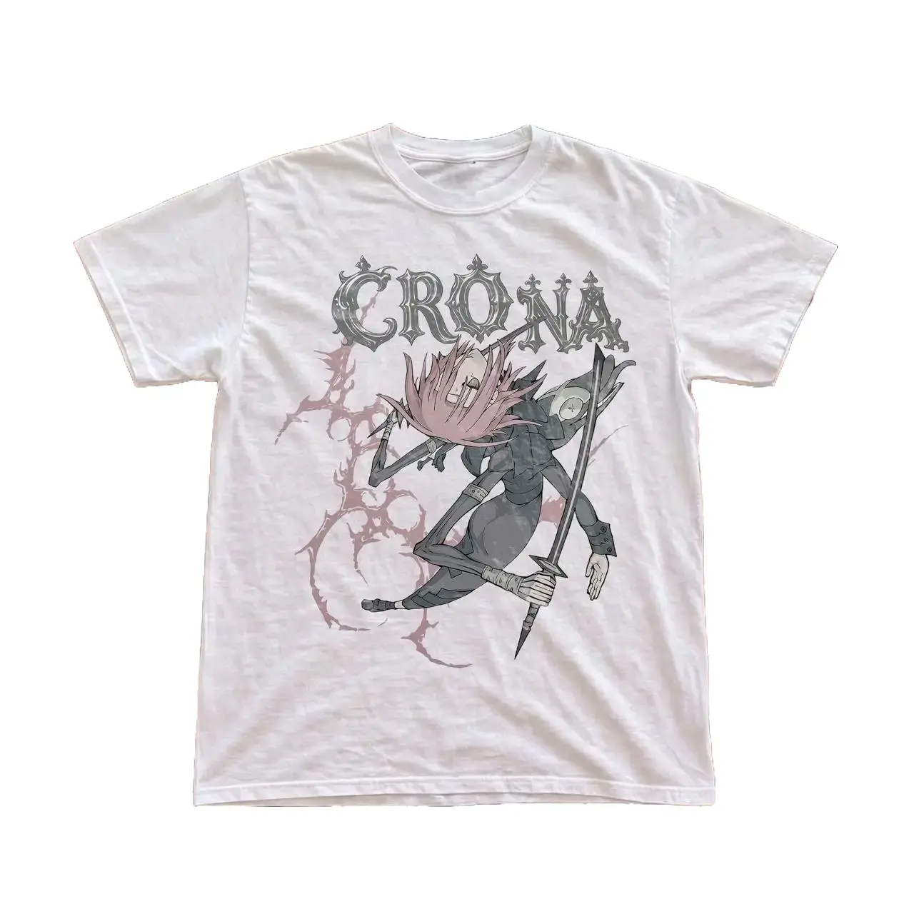 Soul Eater Crona Graphic T-Shirt, White Unisex Cotton Tee, Vintage Y2K Anime Shirt, Japanese Manga Graphic T-Shirt, Crona Anime Fan Gift