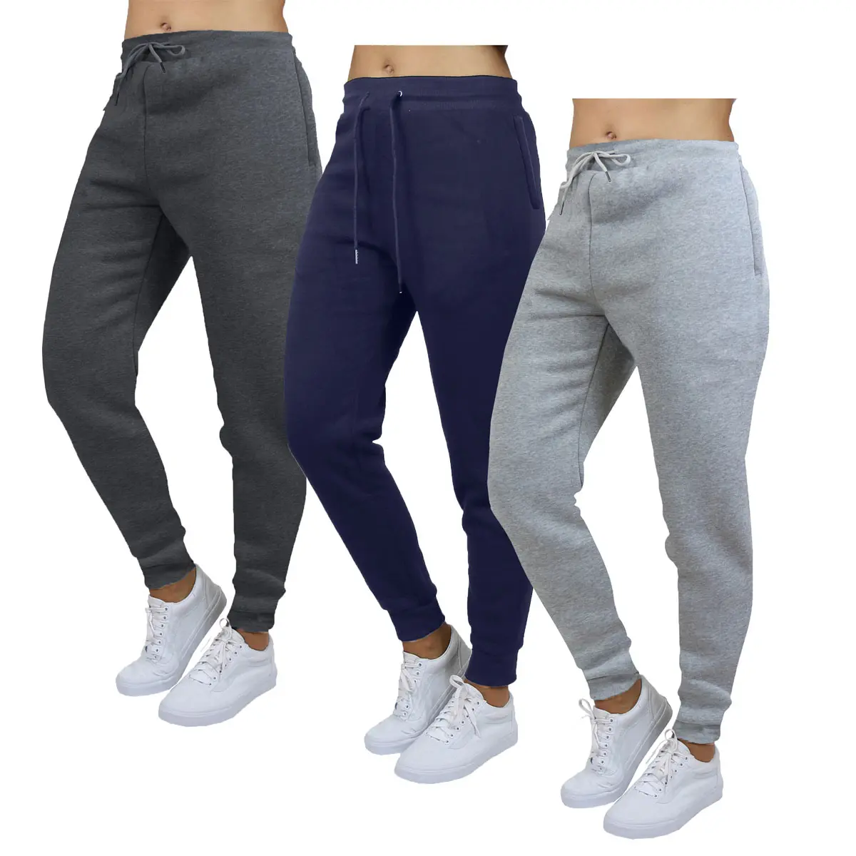 (Hidden Zip) Charcoal-Navy-Heather Grey