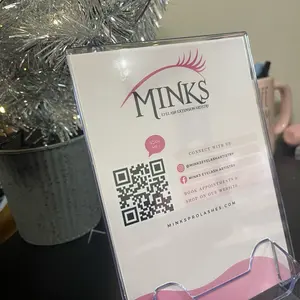 Acrylic Qr Code & Business card Display