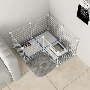 Free Assembly Dog Cage, 1 Set Indoor Pet Fence, Pet Supplies, Dog & Cat Furniture, Dog Cage for Small Dogs, Pet Supplies, Escape Proof Kennel