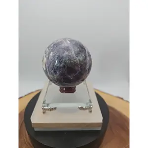 Natural Madagascar Amethyst Sphere - 373g, 61mm - Collector's Item for Crystal Enthusiasts, Reiki Use, Home Ornament, Office Decor