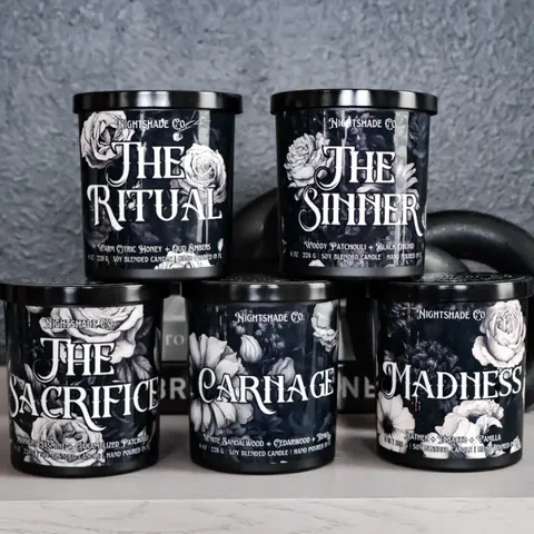 Lord Series Book Title - 8oz Scented Candle | Officially Licensed | Shantel Tessier