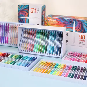 Acrylic Painting Gel Pen,Retractable 0.7mm Tip,Rich Color Large Capacity Ink Pens,Art Supplie,For Diary,Card,DIY,Coloring, Doodling, Stackable colors, Clip Acrylic Gel Pen