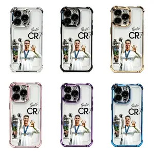 Football Star Golden Ball C-CR7 Phone Case Compatible For iPhone 17 16 15 14 13 12 11 Pro,ProMax ,Plus , Samsung Galaxy S25 Ultra S24 $23 $22 $21 Plus Soft CaseAnti Drop Cover.