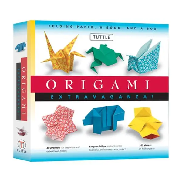 Origami Extravaganza! Folding Paper, a Book, and a Box: Origami Kit Includes Origami Book, 38 Fun Projects and 162 Origami Papers: Great for Both Kids -- Tuttle Studio, Mixed Media Product