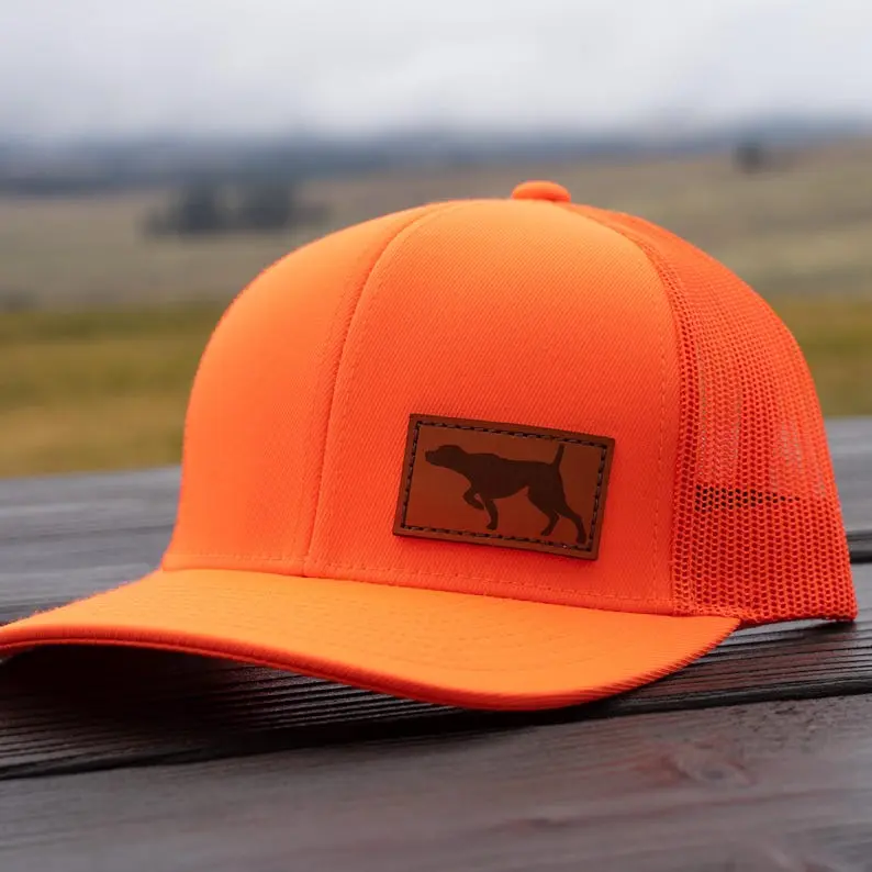 Blaze Tails Up Hat- GSP Hat- German Shorthair Pointer- Hunter’s Gift- Upland Hunters Orange