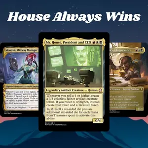 Proxy 100+ Card Commander Deck House Always Wins Fallout Theme Ready to Play Magic Style Strategy Deck Perfect Gift for Collectors and Card Players