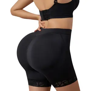 Peach'd Shapewear For Women High Waisted Butt Lifter Shorts Padded Lace Shapewear Thicker Butt Enhancer Seamless Fake Buttock Underwear Fit Womenswear Fabric Cropped Elastic Breathable Hip