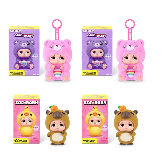 Starbox Exclusive Bundle - 2 x Sad Baby Care Bears + 2 x Sad Baby Animals