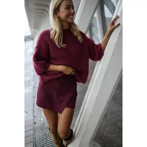 Burgundy Emma Skort