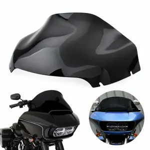 13" Wave Windshield Windscreen Black For Harley Road Glide FLTRX FLTRXS FLTRK FLTRT 2015-2024