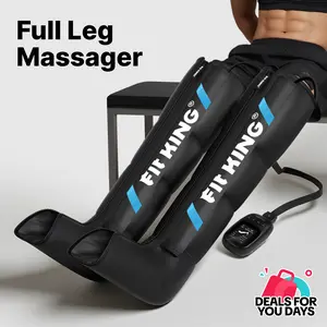 FIT KING Air Compression Leg Massager Fast Recovery System, Calf & Thigh & Foot Massage Boots, for Faster Circulation and Better Muscle Recovery After Exercise, Mothersday gift outdoorfun summerwins,father'sdaygifts,summerhairstyles
