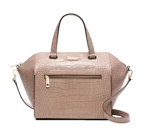 Kate Spade Women's Parliament Square Exotic Savannah Large Satchel, Rosy Beige
