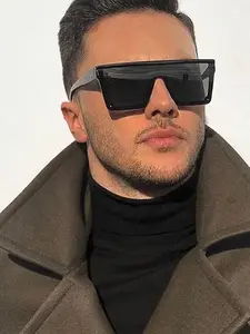 1 Pair Summer Square Frameless Glasses, New Fashion Travel Accessories for Women & Men, Lightweight and Durable for Outdoor Glasses for Daily Use