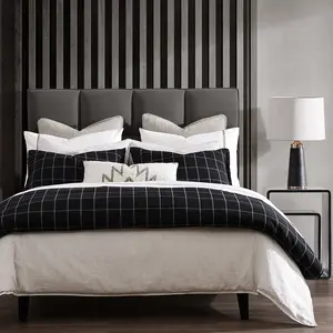 Windowpane Plaid Bedding Set