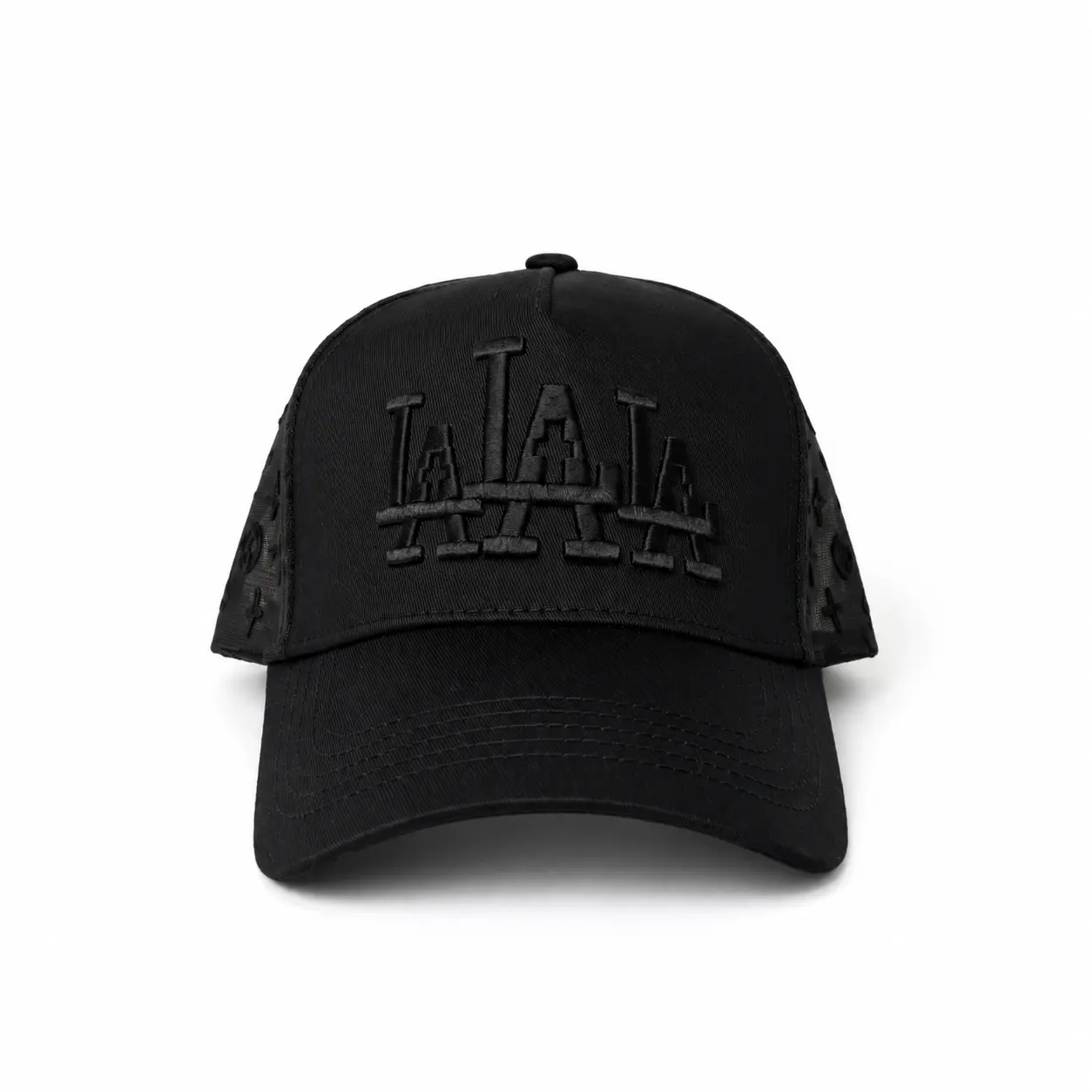 Rude Awakenings "LALALA Triple Black" - Black Snapback - Premium Streetwear Baseball Cap for Men & Women, Adjustable