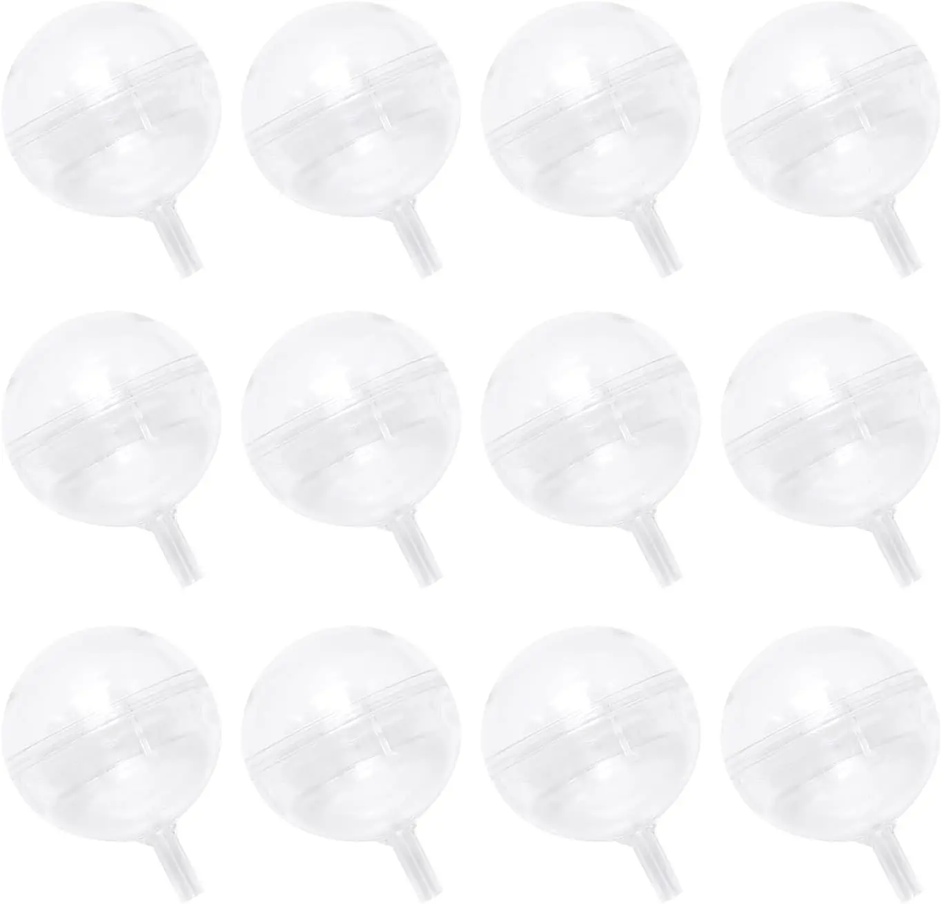 100PCS Clear Chocolate Box Holder Plastic Round Chocolate Ball Bouquet Holder Flower Packaging Support Rack for Birthday Party