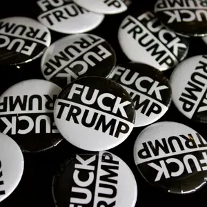 Anti Trump Merch | Pin Buttons 1.25-Inch | FDT | Hate Trump | MAGA | Political | Anti Trump Products