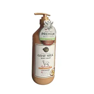 Goat Milk Body Wash - Hydrating Coconut & Vanilla Scent - Pure Natural Formula - 16 fl oz
