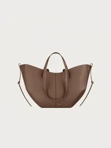 Wing bag, lychee pattern cowhide handbag, tote large-capacity commuter bag, women's shoulder bag