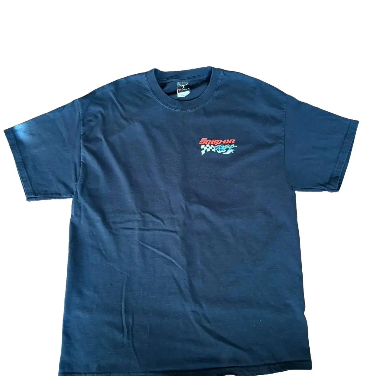 Snap-On Racing 2 Sided Tee, Women Men Lady Crewneck Casual Shortsleeve Cotton Menswear Top, Gift For Her For Him