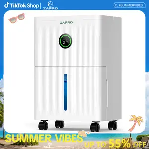ZAFRO Dehumidifiers for Home and Basement with Drain Hose, Ultra Quiet 41dB, Energy Saving Max 21 Pints Dehumidifier with Auto or Manual Drainage, Auto Defrost, Three Modes, Dry Clothes, 24Hrs Timer