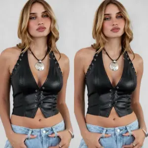 Linnea Faux Leather Top