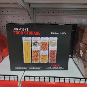 Air-tight food storage 7 pice container set Kitchen