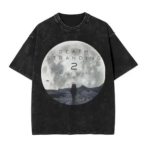 Death Stranding Keep On Keeping On T Shirt Hip Hop Washed Short Sleeve Harajuku T-Shirts  Men Women Tops1 Streetwear Printed Tees