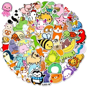 50pcs Cartoon Animal Series Sticker, Cute Multi-purpose Sticker For DIY Craft, Decoration, Hand Account 50pcs Cartoon Animal Series Sticker, Cute Multi-purpose Sticker For DIY Craft, Decoration, Hand Account