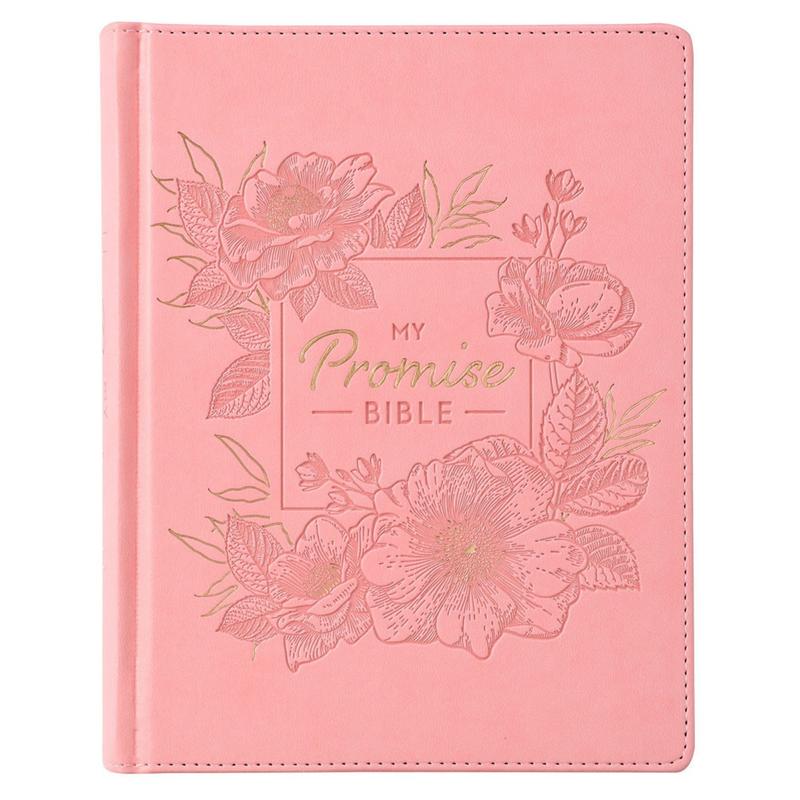 KJV My Promise Bible Pink Hardcover Faux Leather king james pink  bible imitation leather