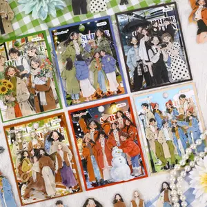 3-Pack! Uyuan Series Sticker Pack European Character Theme Creative Hand Account Collage Decoration DIY Scrapbook Photo Frame Cup Diary Greeting Card Art Stickers