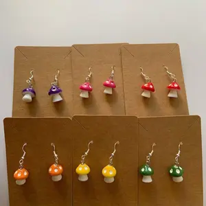 mushroom earrings