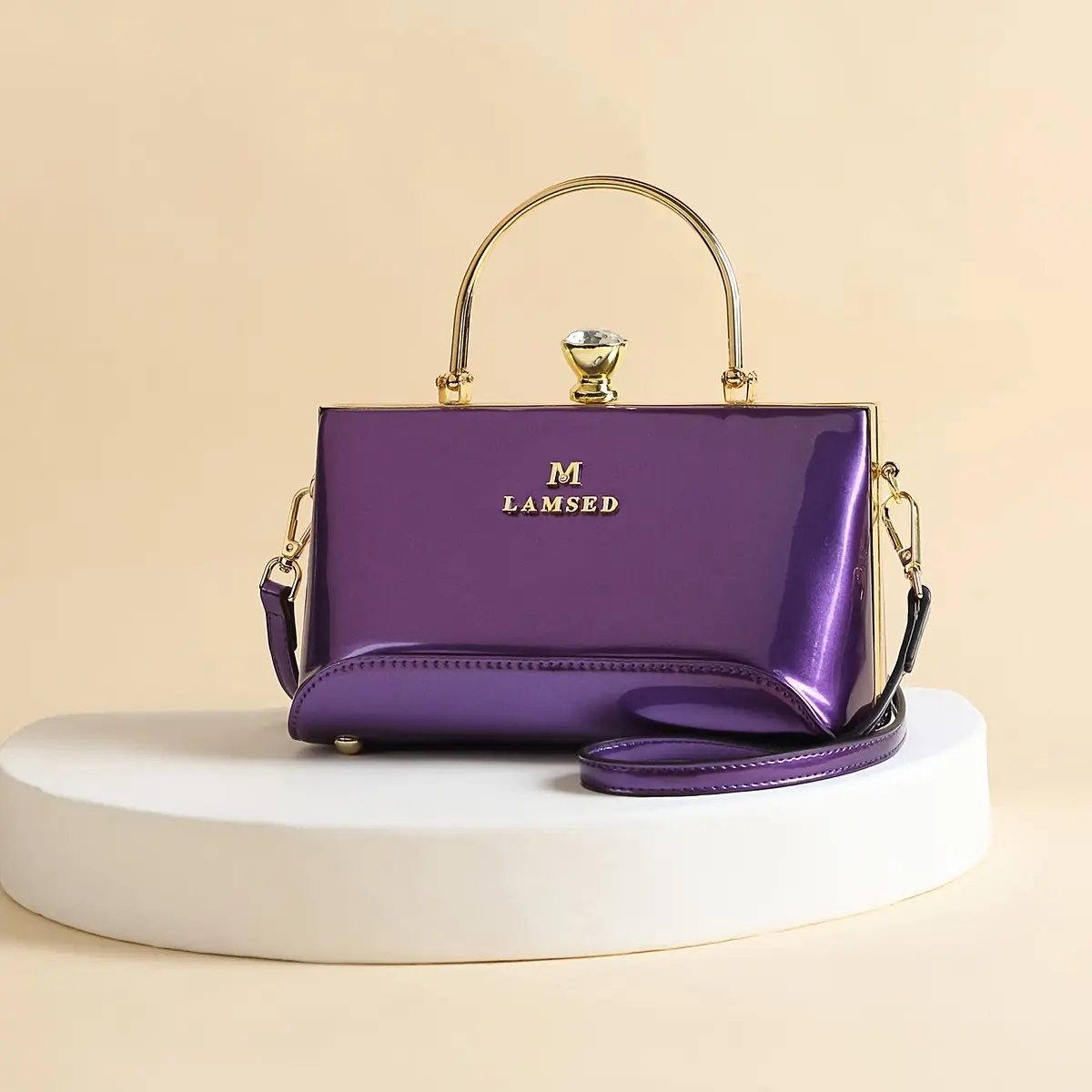 Elegant Women's Purple Crossbody Handbag - ,Perfect for Weddings, Parties, and Formal Events.A Versatile Fashion Essential| Fashion Crossbody Bag