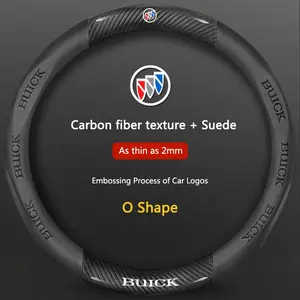 Leather Car Steering Wheel Cover for Buick Models, Durable Abs Material, Fits Enclave, Envision, Lacrosse, Encore Gx, Avenir, St Sport, Regal