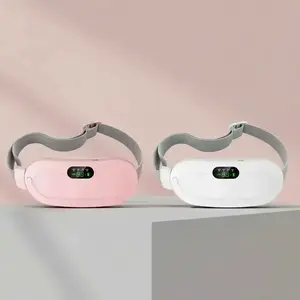 Menstrual Heating Pad Bundle, 2pcs Smart Uterus Warmer Belts, Adjustable Heating Temperature, USB Rechargeable, 1800mAh Battery, Cordless Electric Waist Massagers, Heated Wrap