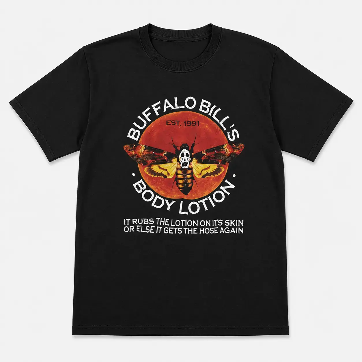 Buffalo Bill Body Lotion Shirt, Silence of the Lambs Horror Parody Comfort Colors Tee, Halloween Movie T-Shirt Sweatshirt Hoodie