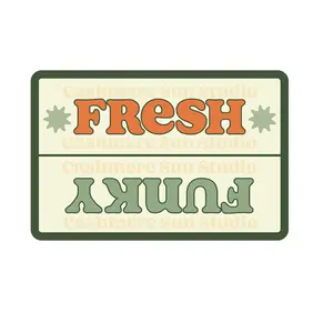 Funky/Fresh Dishwasher Magnet - Dual-Sided Clean & Dirty Indicator - Stylish Kitchen Decor Switch Switch