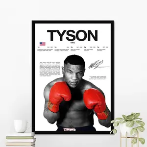 Mike Tyson Boxing Poster | Hardline Series Wall Art | Aesthetic Home Decor | Boxing Legend Gift