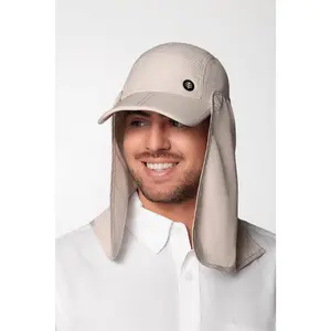 Teton Lightweight Neck Drape Hat | Stone