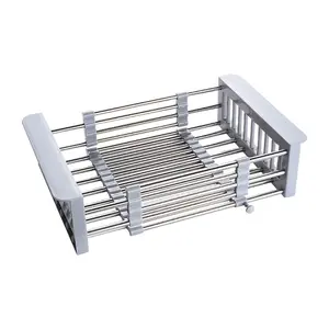 Dish Drying Rack for Kitchen Counter, Stainless Steel Sink Organization and Storage Essentials with Cutlery Holder, Home and Appartment Decor