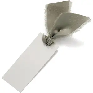 40 Pcs Place Cards for Table Setting - 3.94"X1.57" Table Name Cards with Ribbon Name Tags for Wedding Dinner Party Events Dusty Green