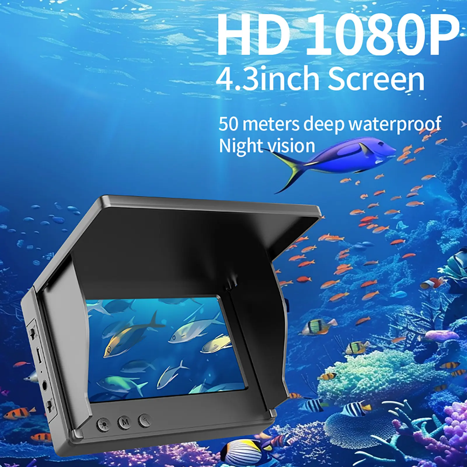 Détecteur De Poissons Sous-marin Visipower - Écran 4.3" + Caméra IR Nuit 15m
