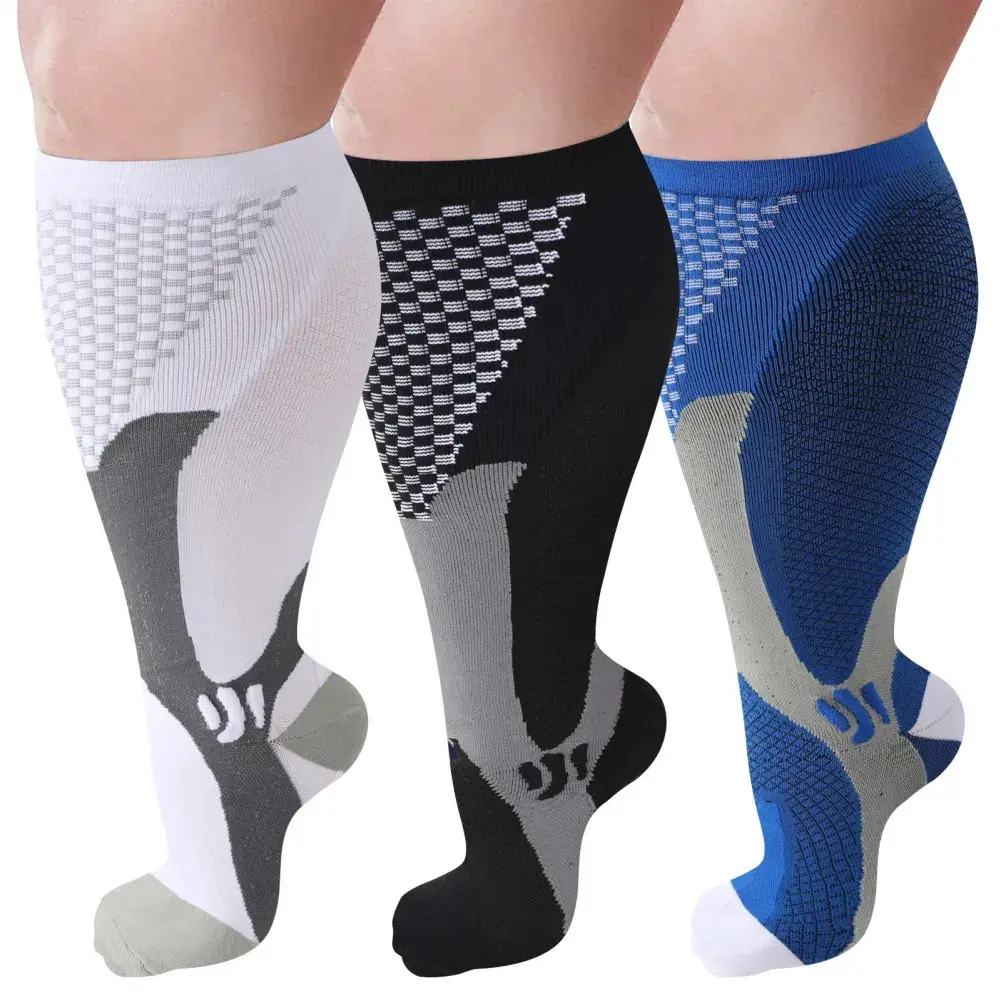 High Performance Compression Polyester Athletic Socks, Perfect for Basketball and Football Outdoor Activities, Running, Travel, Cycling, Sports