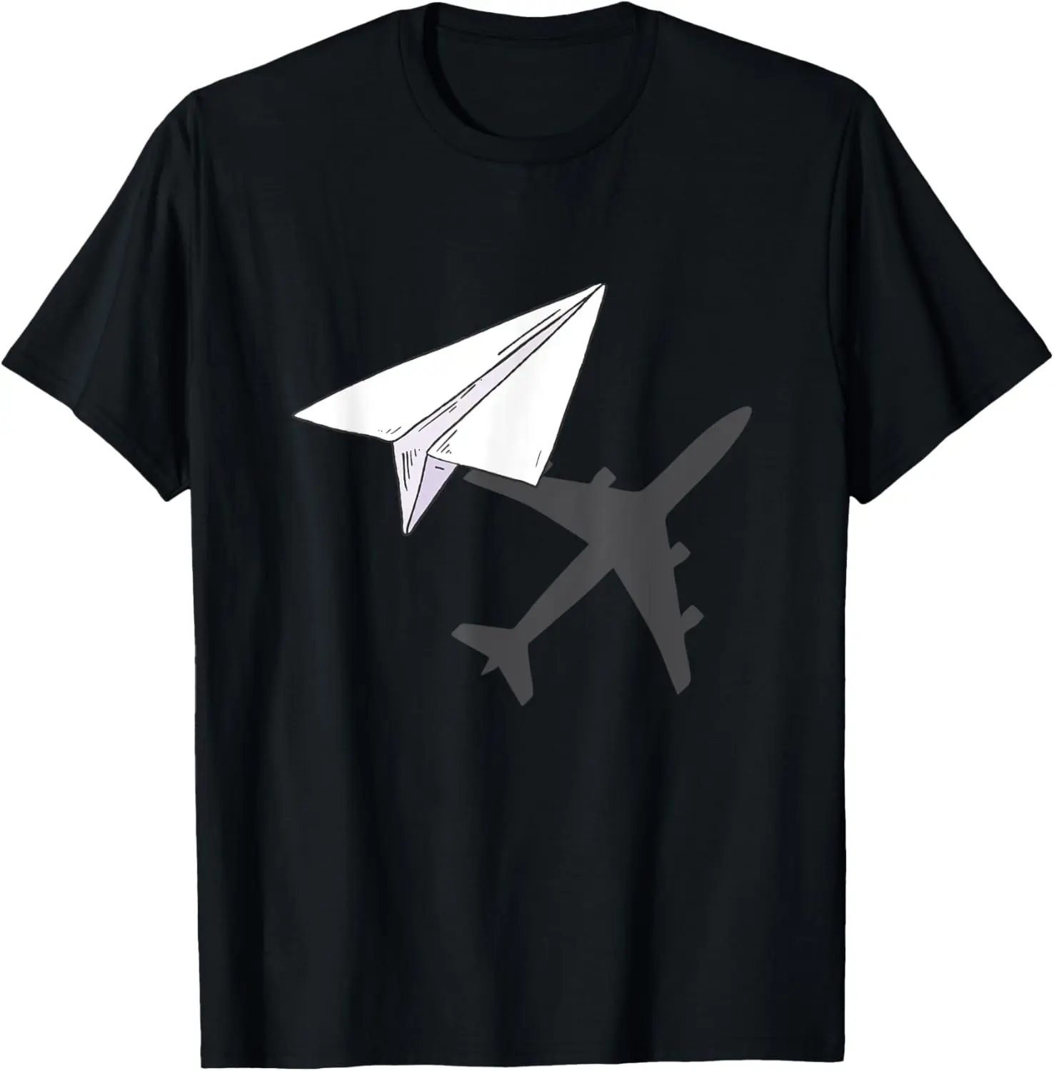 Cotton(pure) Paper Airplane - Airline Pilot Aviation Aircraft Lover T-Shirt