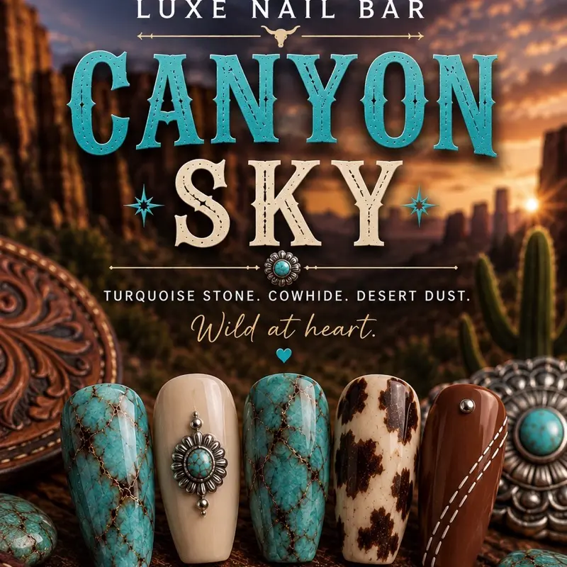 Canyon Sky made to order press on nails