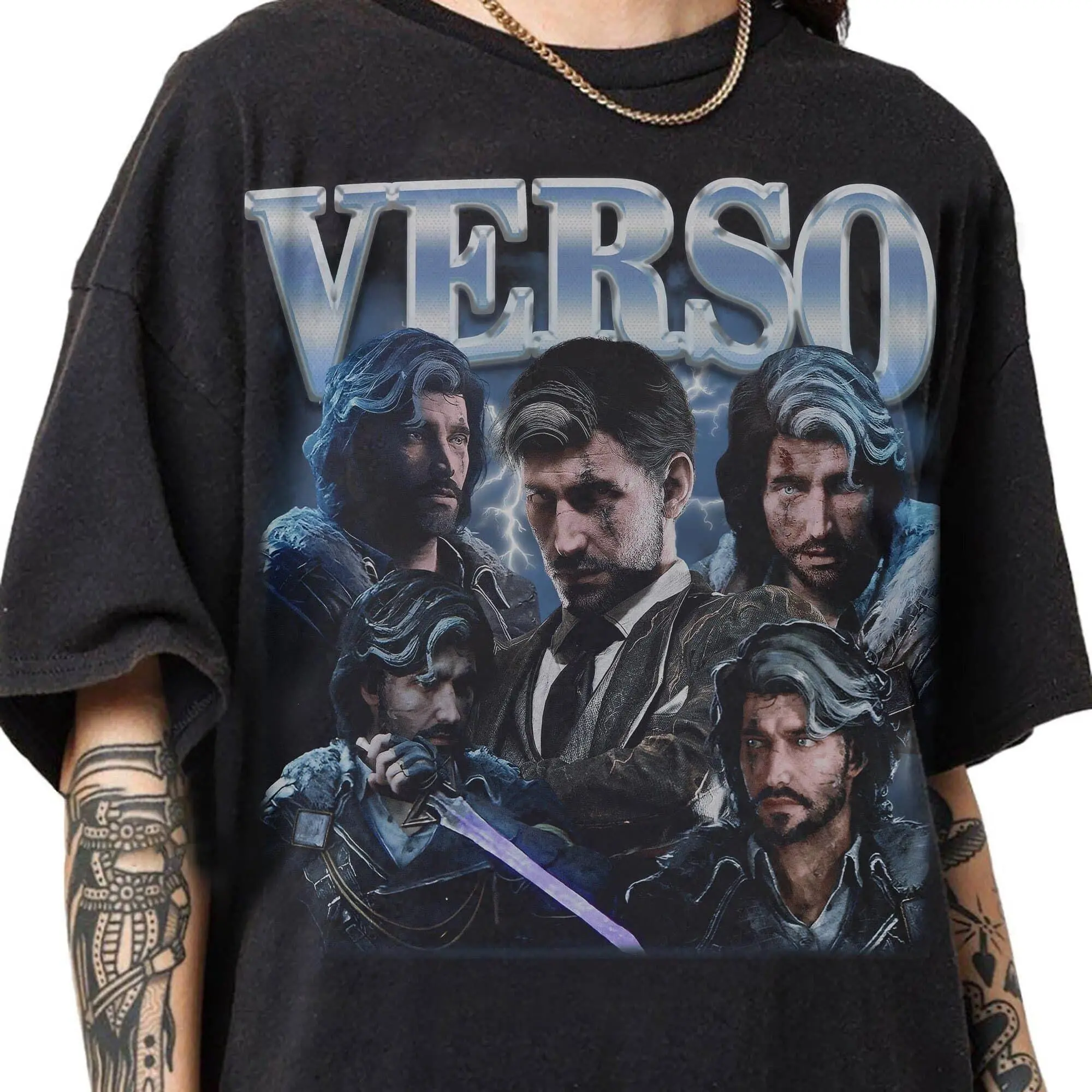 Vintage 90s Graphic Style Verso Expedition 33 T-shirt Gift For Fan