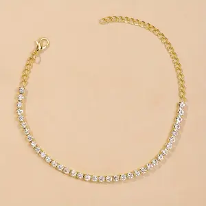 Shiny ankle chain, multifunctional ankle chain, suitable for summer beach decoration, perfect as a Valentine's Day gift.