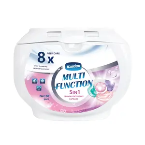 5-Piece Laundry Gel Beads, Laundry Detergent Beads, Deep Cleaning Long-Lasting Scent, High-Quality Fragrance, Washing Machine Compatible, Home Use