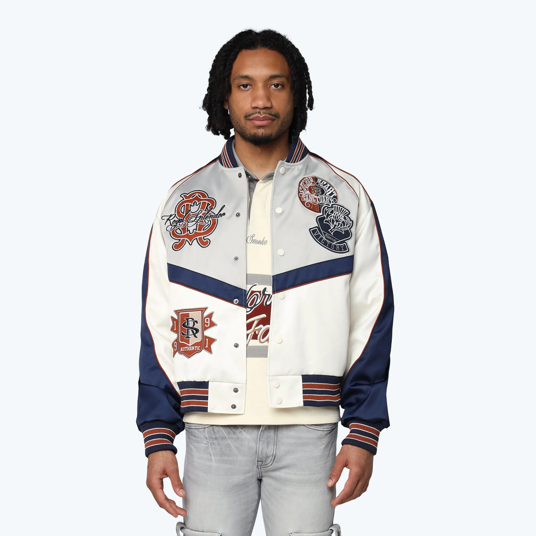 Ivy Bomber Jacket - Peacoat